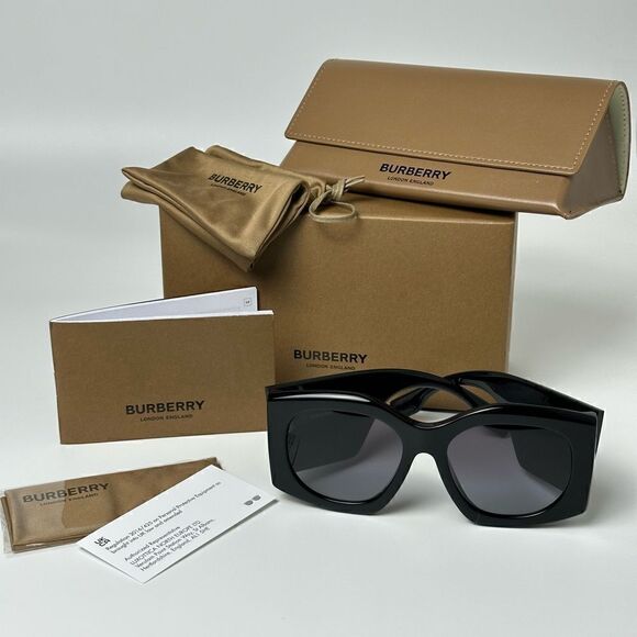 BRAND NEW BURBERRY MADELINE BE4388U 30018G Black/Grey Gradient Sunglasses main image 8